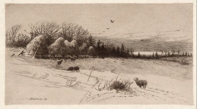 Sauer i snø av John Austin Sands Monks