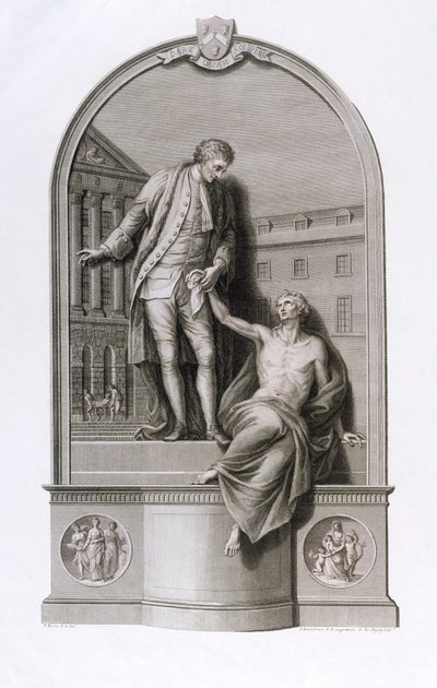 Monument til Sir Thomas Guy (1645-1724) ved Guy