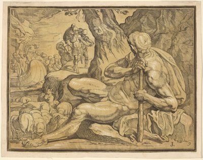 Ulysses og Polyphemus av John Baptist Jackson, after Francesco Primaticcio