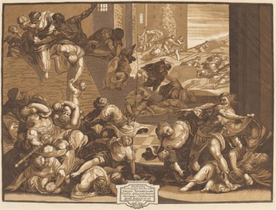 Massakren på de uskyldige av John Baptist Jackson, after Jacopo Tintoretto
