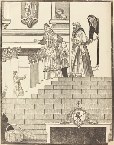 Presentasjon av jomfruen i tempelet [høyre plate] av John Baptist Jackson after Titian