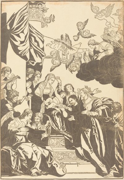 Det mystiske ekteskapet til Saint Catherine av John Baptist Jackson after Veronese
