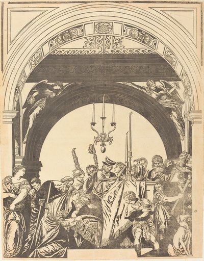 Presentasjonen i tempelet (Omskjæringen) av John Baptist Jackson after Veronese