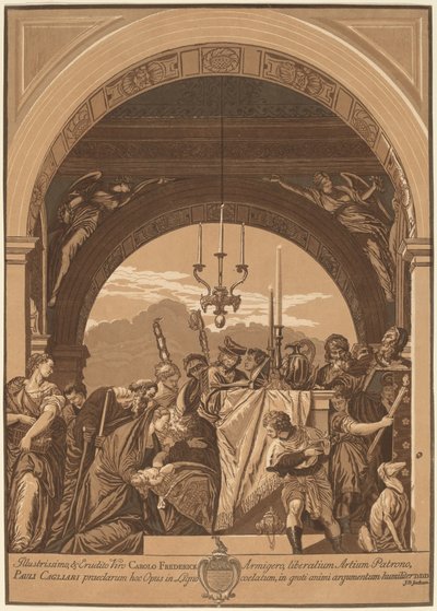 Presentasjonen i tempelet av John Baptist Jackson, after Veronese