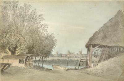 Ferry Hinksey, nær Oxford, 15. juni 1789 av John Baptist Malchair