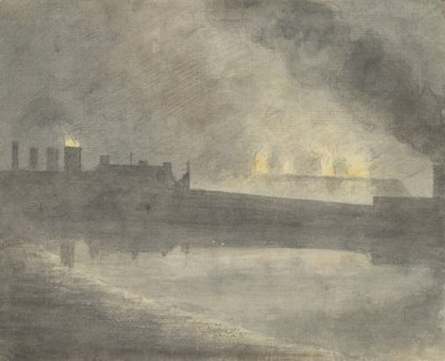 Støperi hos Canon, 1792. av John Baptist Malchair