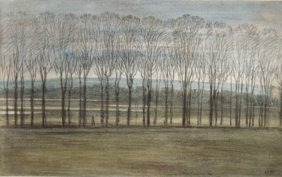 Utsikt fra Merton College, 28. februar 1791 av John Baptist Malchair