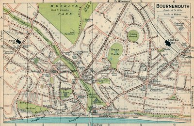 Bournemouth, 1900-tallet av John Bartholomew