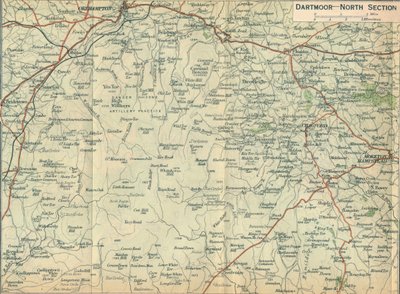 Dartmoor - North Section, c20th Century av John Bartholomew