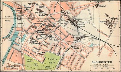 Gloucester, 1900-tallet av John Bartholomew