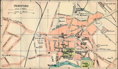 Hereford, 1900-tallet av John Bartholomew