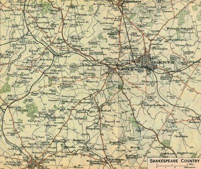 Shakespeare Country, 1900-tallet av John Bartholomew