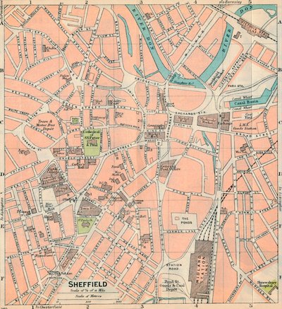Sheffield, 1900-tallet av John Bartholomew