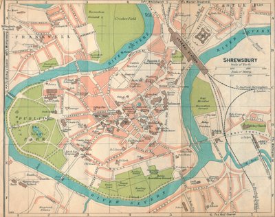 Shrewsbury, 1900-tallet av John Bartholomew
