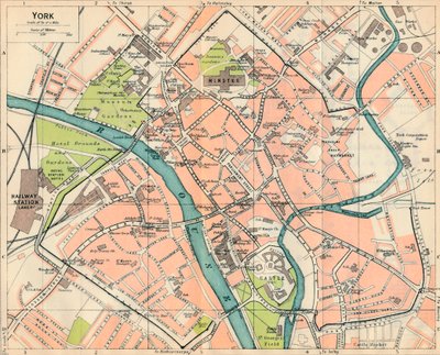 York, 1900-tallet av John Bartholomew