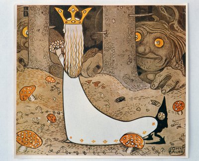 Prinsessen og trollet. Fra blant alver og troll, 1913 av John Bauer