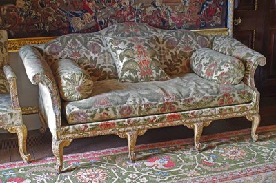 En George III Giltwood Humpback brus-sengeplass av John Bladwell