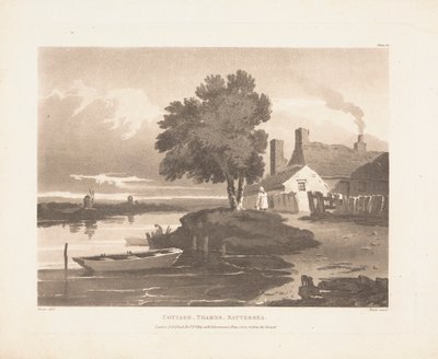 Hytte, Thames, Battersea av John Bluck