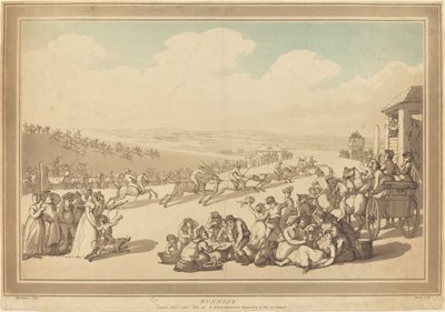 Løping av John Bluck after Thomas Rowlandson