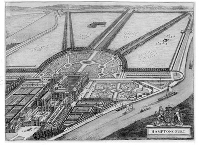 Hampton Court Palace, ca. 1714-16 av John Bowles