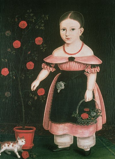 Liten pike i lavendel, ca. 1840 av John Bradley