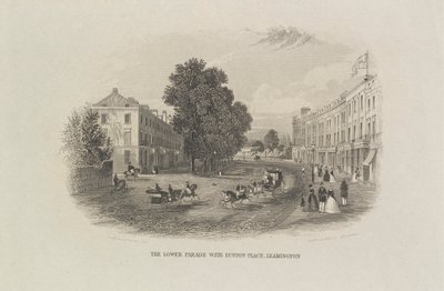 The Lower Parade med Euston Place, Leamington av John Brandard