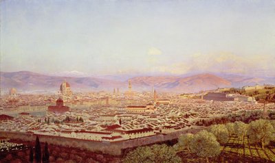 Firenze fra Bellosguardo av John Brett
