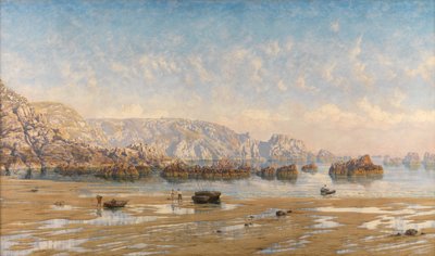 På Kanaløyene (olje på lerret) av John Brett