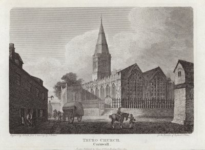 Truro kirke, Cornwall av John Britton