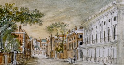 Utsikt langs Vigo Lane, City of Westminster, London, 1793 av John Bromley