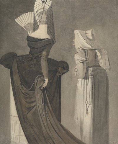 En romersk dame med en duenna av John Brown