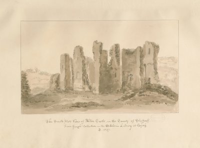 Alton Castle: sepia-tegning av John Buckler
