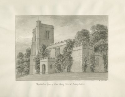 Arley Church: sepia-tegning av John Buckler