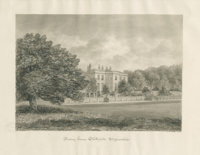 Blithfield - Rectory: sepia-tegning av John Buckler