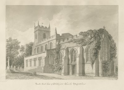 Blithfield Church: sepia-tegning av John Buckler