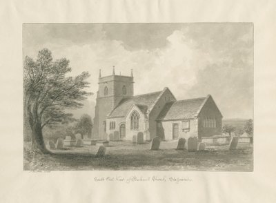 Bucknall Church: sepia-tegning av John Buckler