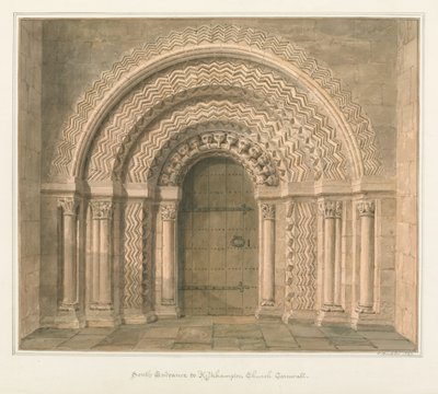 Cornwall - Kilkhampton kirke av John Buckler