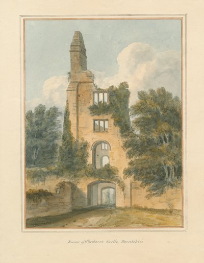Dorset - Sherborne - Ruins of Castle, 1802 av John Buckler