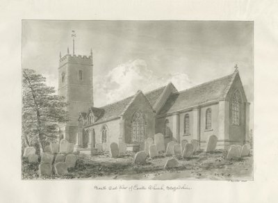 Enville kirke: sepia-tegning, 1846 av John Buckler