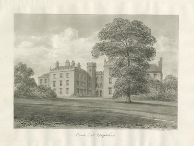 Enville Hall: sepia-tegning av John Buckler