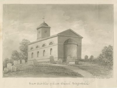Hint Kirke: sepia tegning av John Buckler