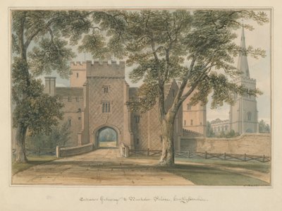 Huntingdonshire - Buckden Palace, 1800 av John Buckler