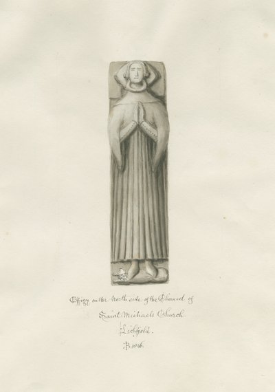 Lichfield - Effigy i Chancel of St. Michael