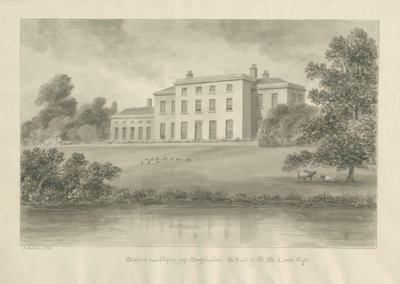 Milford House: sepia-tegning av John Buckler