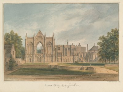 Nottinghamshire - Newsted Priory, 1826 av John Buckler