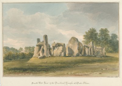 Oxfordshire - Henley upon Thames - Druidical Temple på Park Place, 1826 av John Buckler