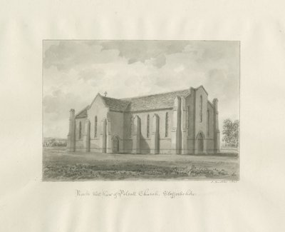 Pelsall kirke: sepia tegning av John Buckler