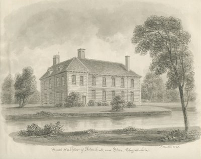 Stein - Aston Hall: sepia tegning av John Buckler