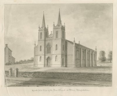 Steinkirke [Ny]: sepia-tegning av John Buckler