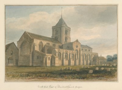 Sussex - Arundel kirke, 1804 av John Buckler